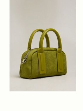 Anthropologie Suede Mini Top-Handle Bag